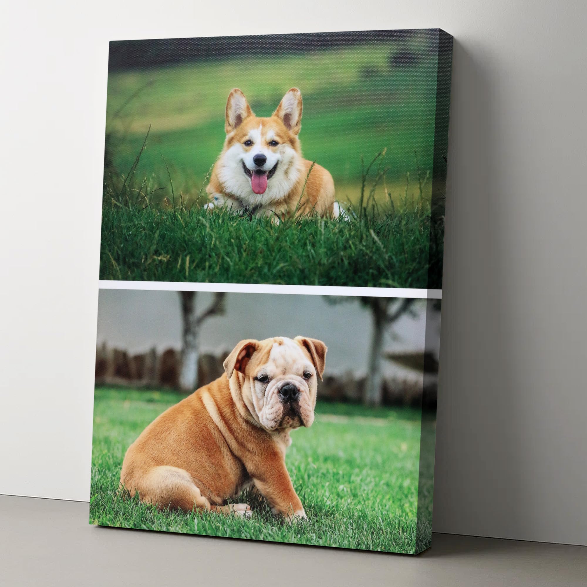 YVTMDZOT Canvas Personalised Photo,Framed Personalised Canvas with Photo,Perfect for Home Pictures,Decor and Gifts,Multiple Size Options