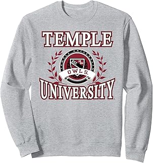 Temple Owls Laurels Gray Officially Licensed Sweatshirt