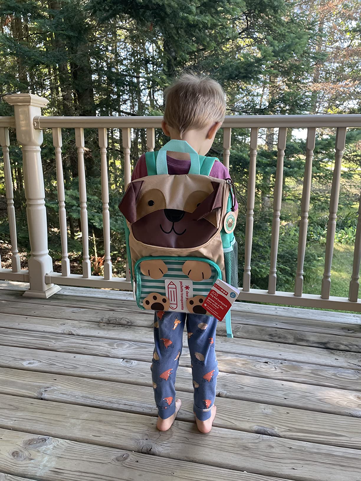 7/mo Finance Skip Hop Big Kid Backpack, Zoo Kindergarten Ages 34