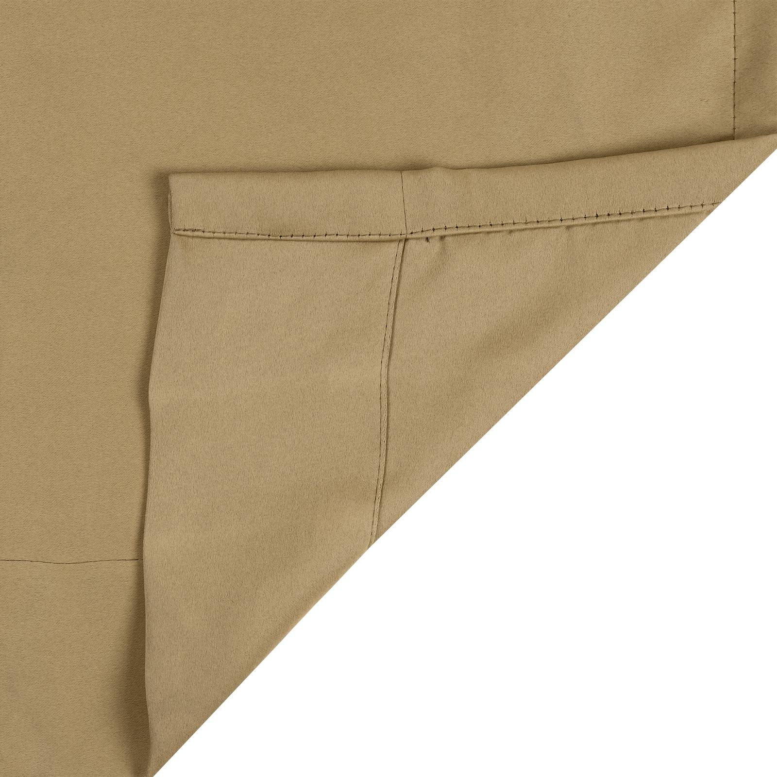 Ciężkie zasłony zaciemniające z plisami, 27 szer. x 213 l, do drążka poprzecznego, kolor pszeniczny, 213 cm długości, idealne do drzwi patio, panel zasłony blokującej światło (1 sztuka)