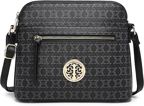 MKP COLLECTION - Bolso cruzado de moda para mujer de tamaño mediano, con correa de hombro ajustable y múltiples bolsillos para uso diario y viajes