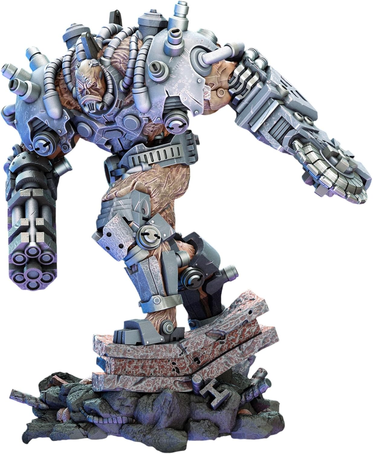 TYL Trancended Fleshgrafts Unpainted Miniature for War Gaming | RPG Scale Figures, Detailed Tabletop Board Game Accessories | Realistic Tabletop Miniatures (C, 50mm)