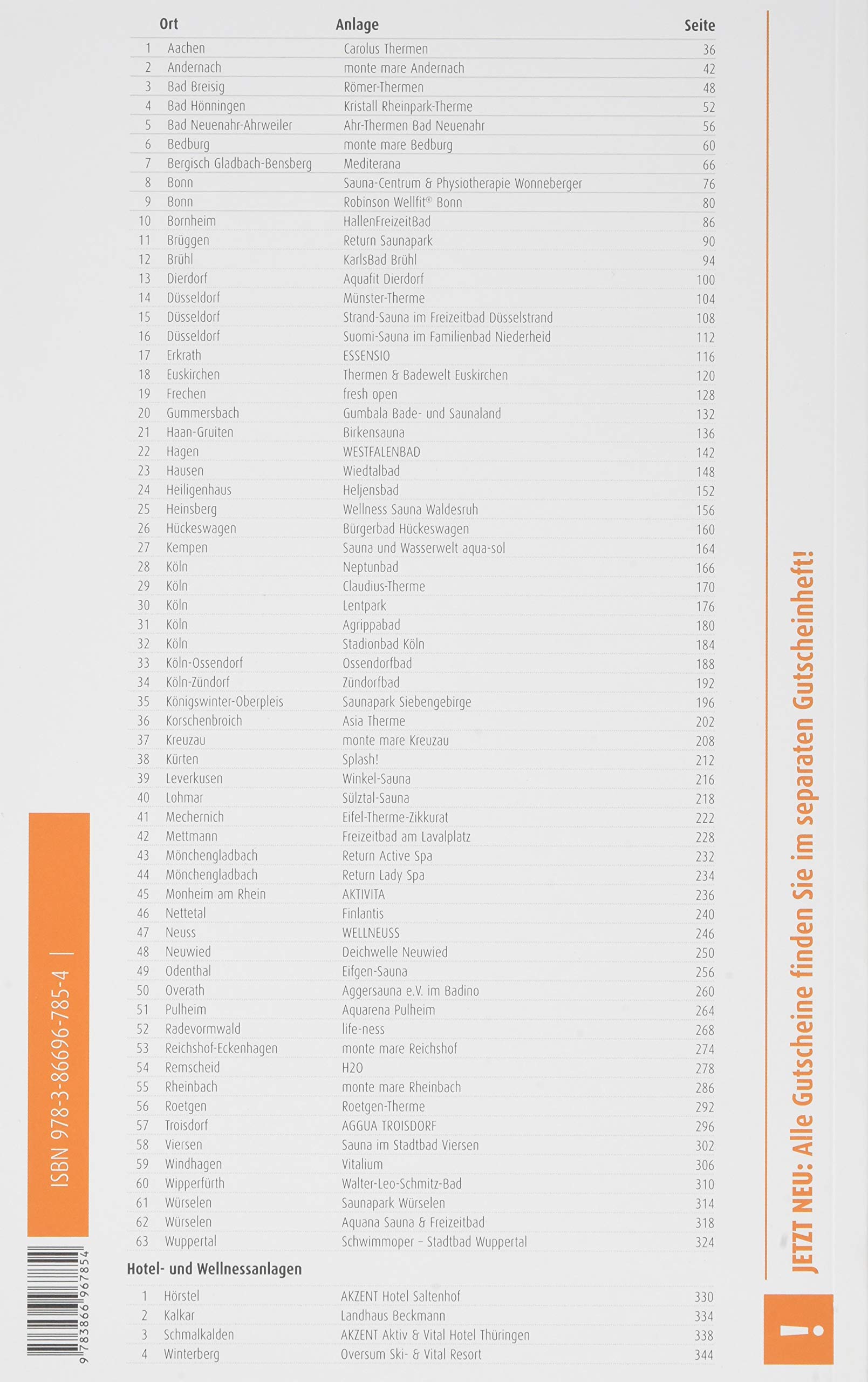 Region 6.7: Niederrhein Süd, Aachen, Köln, Düsseldorf, Bonn & Bergisches Land - Der regionale Saunaführer mit Gutscheinen - Auflage 2018, 2019/20: ... / Die regionalen Saunaführer mit Gutscheinen)
