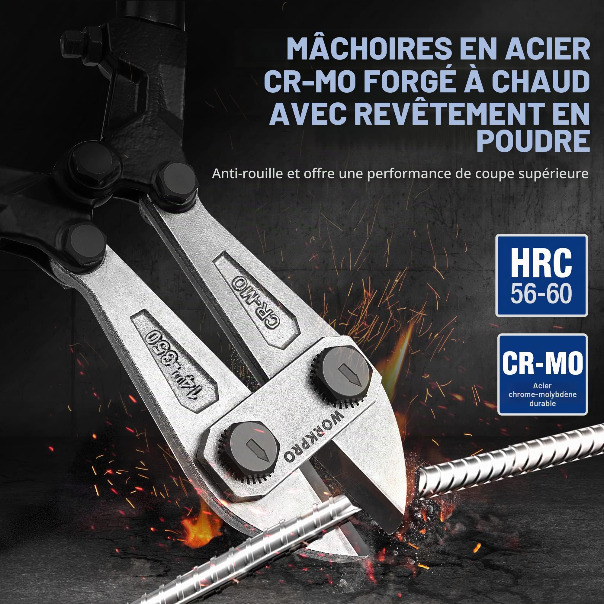 Workpro Coupe-boulons, W017004A