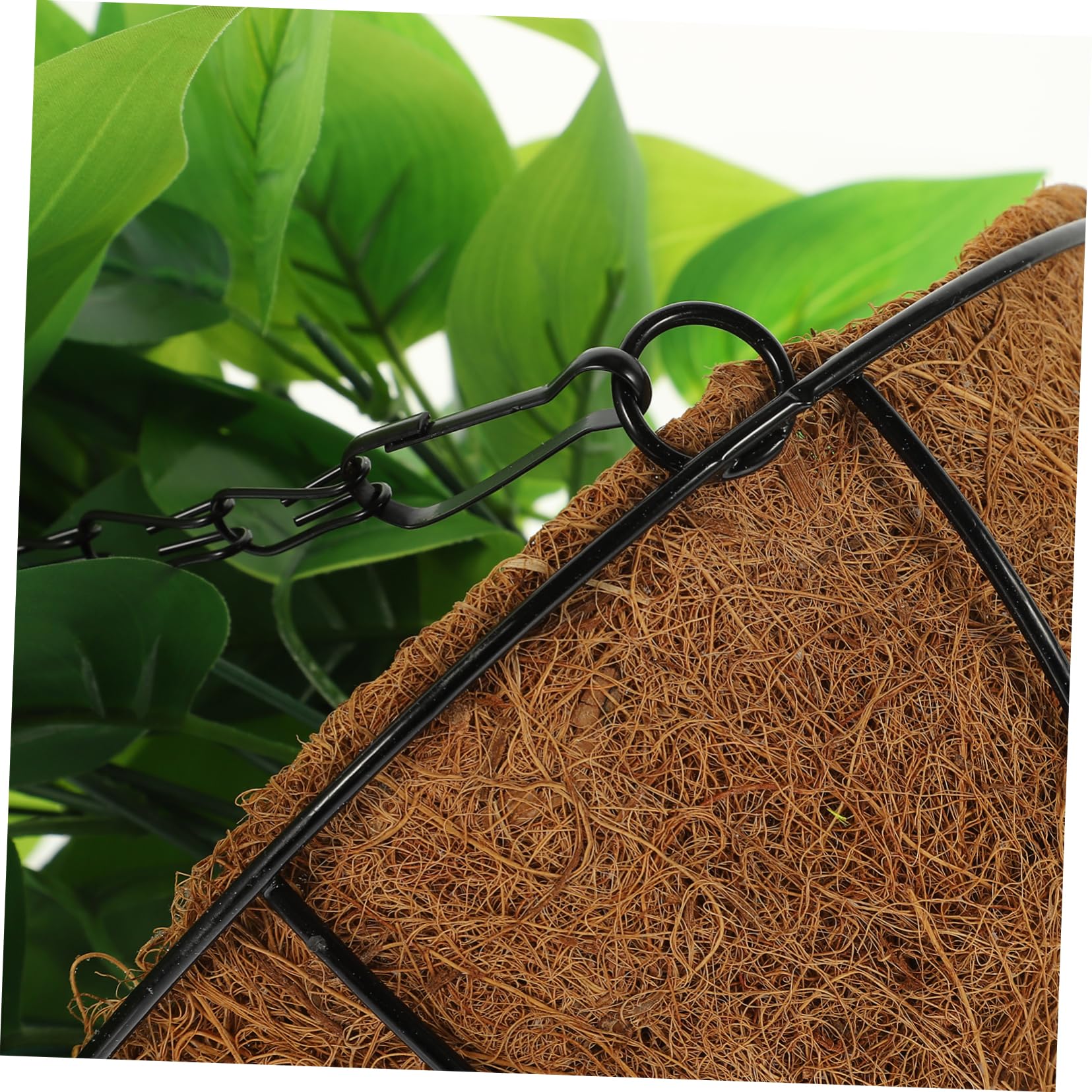 Sosoport Pianta Artificiale Epipremnum Aureum con Cestino 1 Pz | Decorazione Pendente per Librerie Ufficio e Giardino, Materiali Ferro Plastica Palma Spugna, Stile Vivido