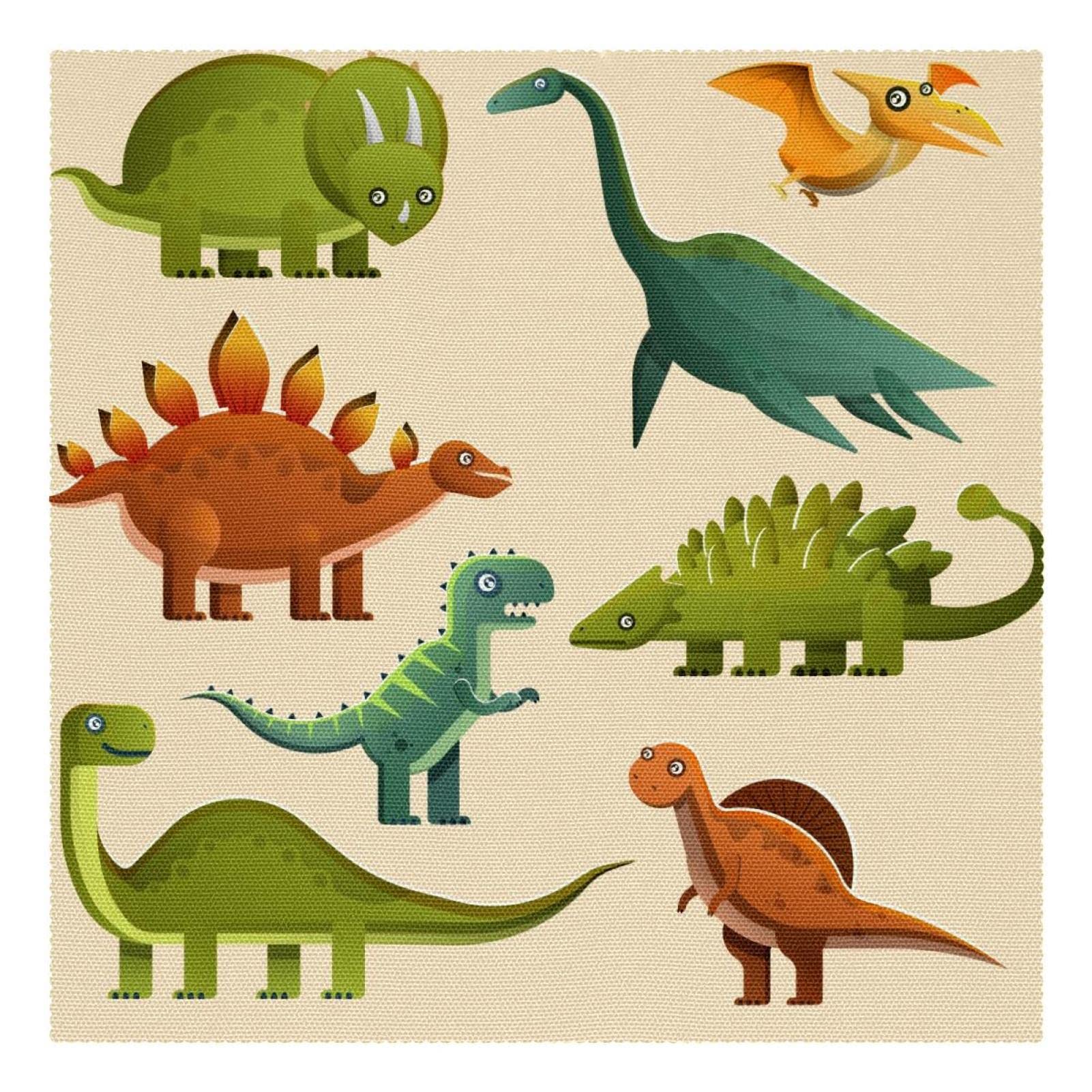 Sets de table dinosaures antidérapants de 30,5 cm lavables résistants à la chaleur x4