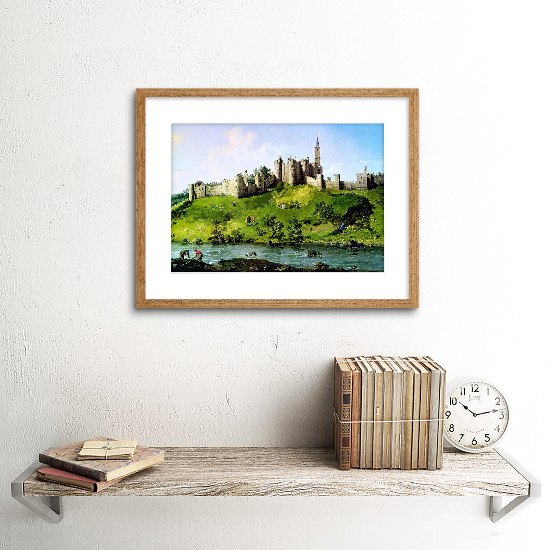 Amazon.com: PAINTING CANALETTO ALNWICK CASTLE NORTHUMBERLAND UK