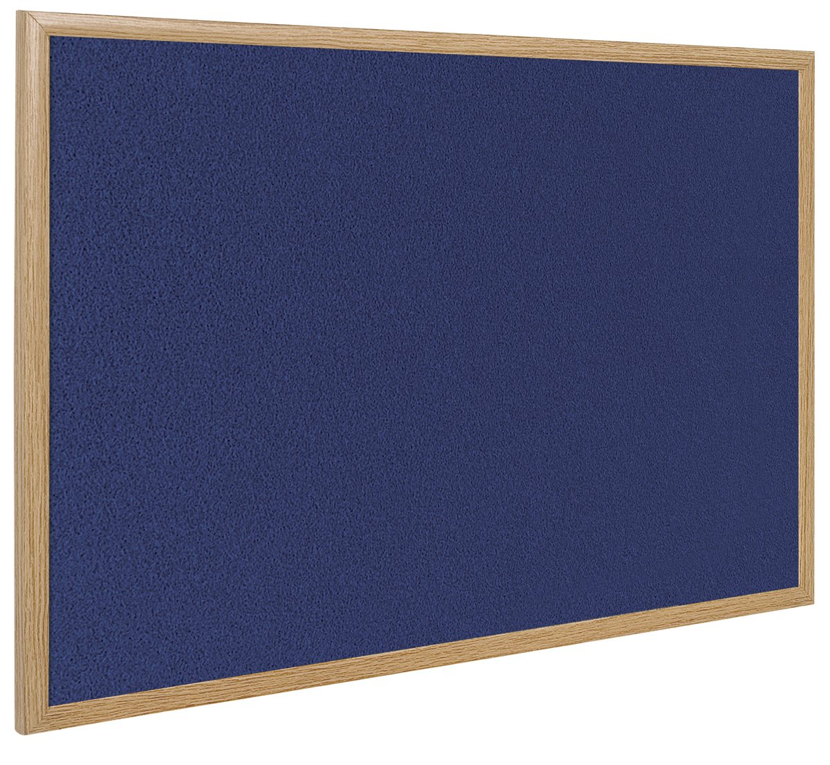 Bi-Office Earth - Notice Board, Recycled Wood Effect Frame, Blue Felt Board, 120x 90 cm