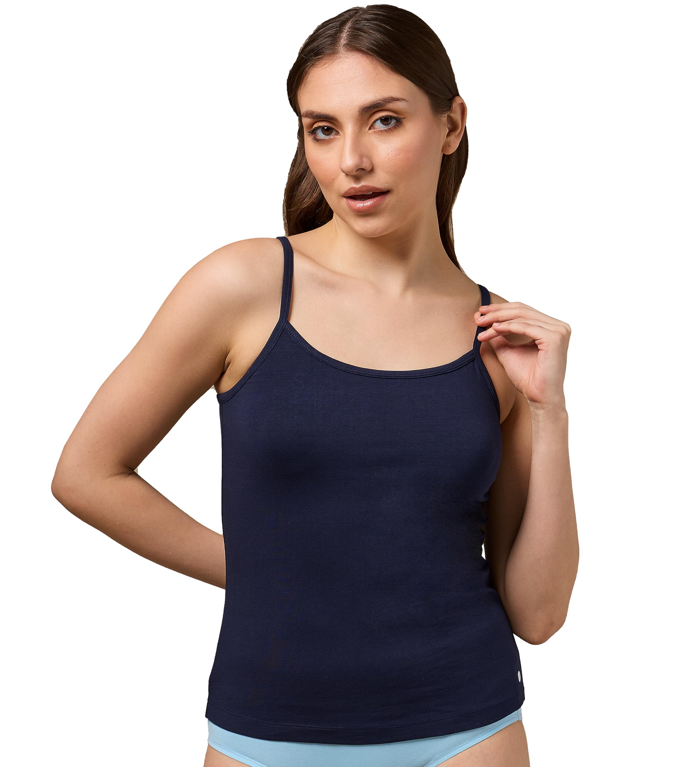 urban adventure Ultra Soft Cotton Spandex Regular Fit Spaghetti Camisole for Women-picture-39