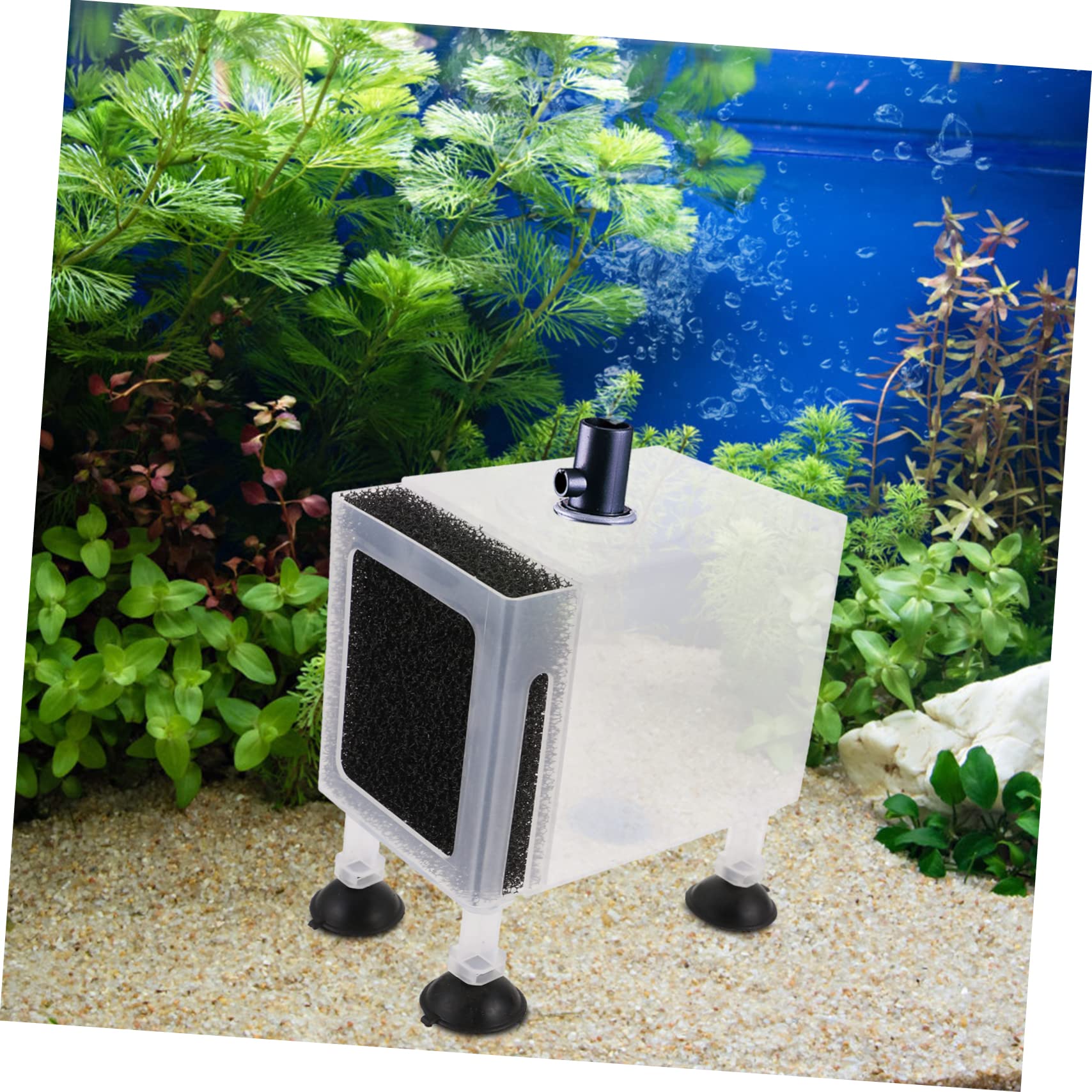 TOYANDONA 1Set Household Pump Box Transparent Protective Pump Container for Water Pumps Easy Assembly Durable Enhanced Stability with High Foot Nails