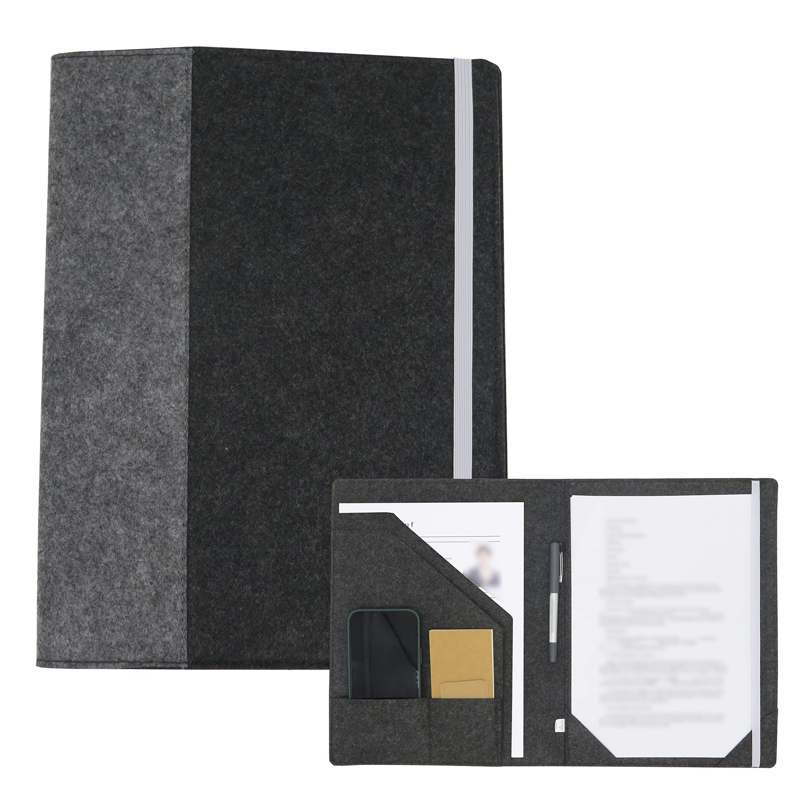 Smiling Art Writing Case Presentation Folder Conference Folder File Folder Document Bag Organiser Folder A4 Made of Felt for Writing Pad Documents