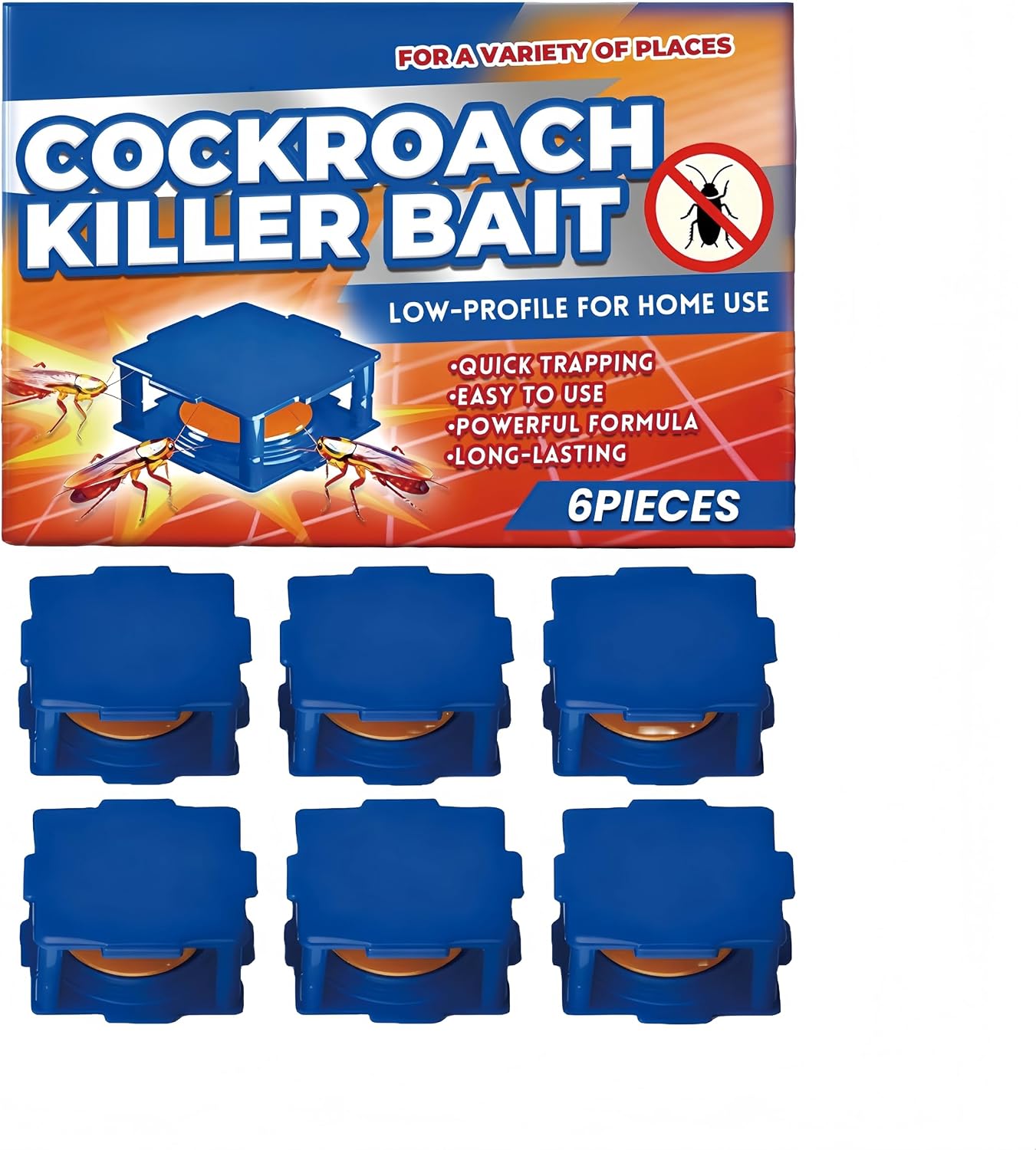 Cockroach Killer Bait,Roach Repellent and Gel for Roach Nest Elimination of Indoor Infestations,Effective Solution for Small Large Roaches Outdoor Cockroach 1 Pack