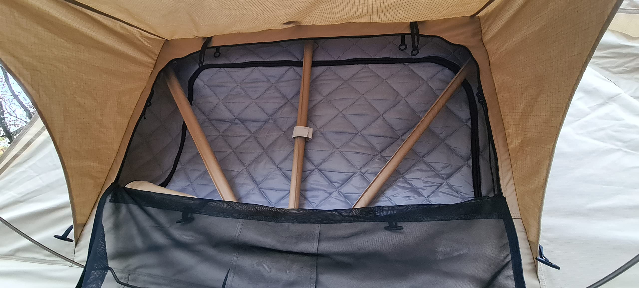 Adventure Xperience Thermo Innenzelt für 140 cm Softcover Dachzelte, Thermozelt universell Dachzelt Isolierung Sport & Freizeit