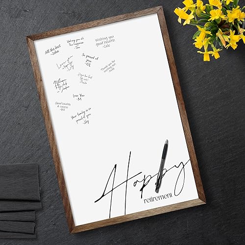 Miniatura 4 de Karto Tablero de firma de jubilación para fiesta, suministros para fiestas, libro de visitas, tablero de firma o tarjeta alternativa, tamaño del