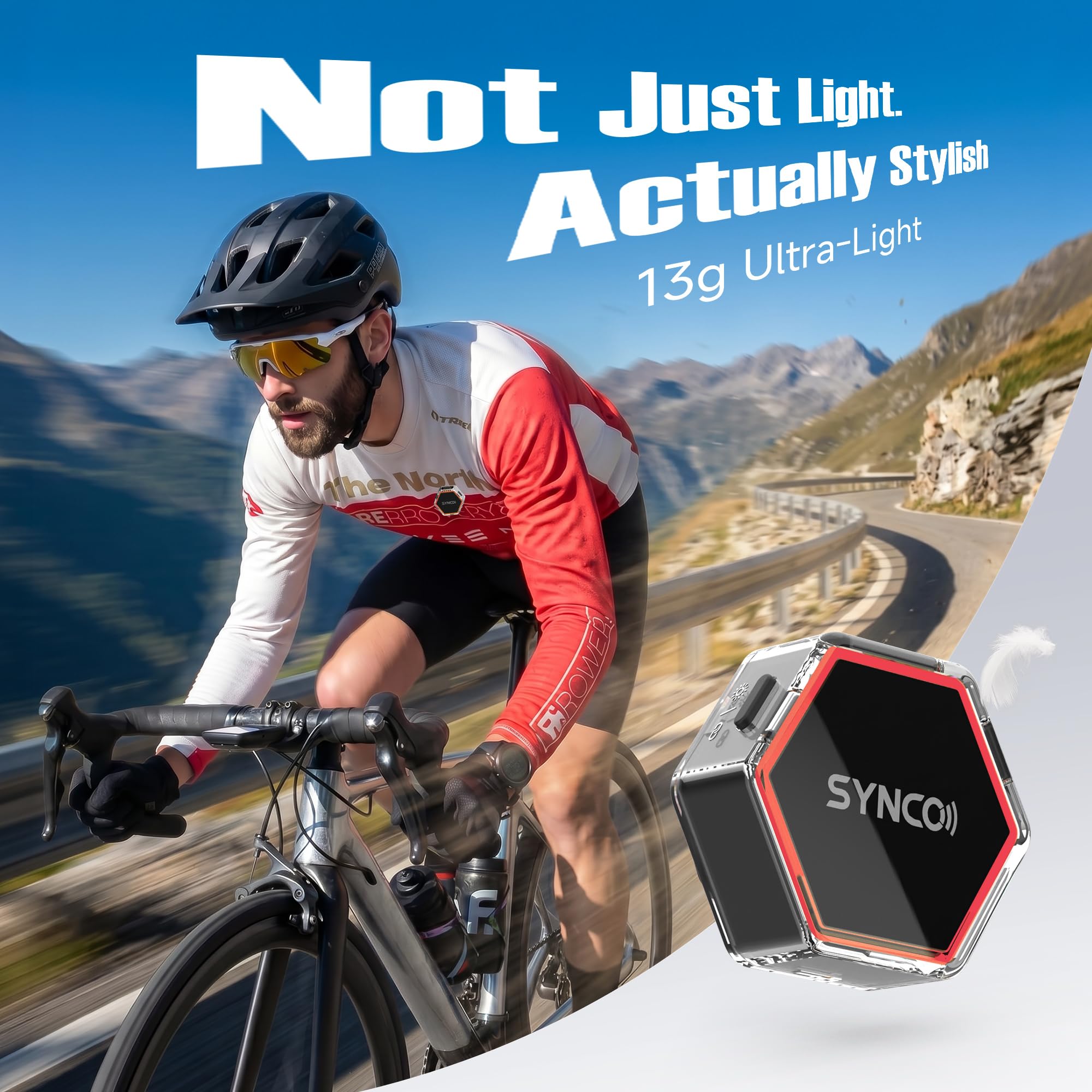 SYNCO G4 Microfono Lavalier Wireless per iPhone7-17/Android/Fotocamera, 2,4 GHz Doppio Canale, Batteria da 20 ore con custodia di ricarica,300 m, Riduzione del rumore per YouTube TikTok Vlog/Streaming