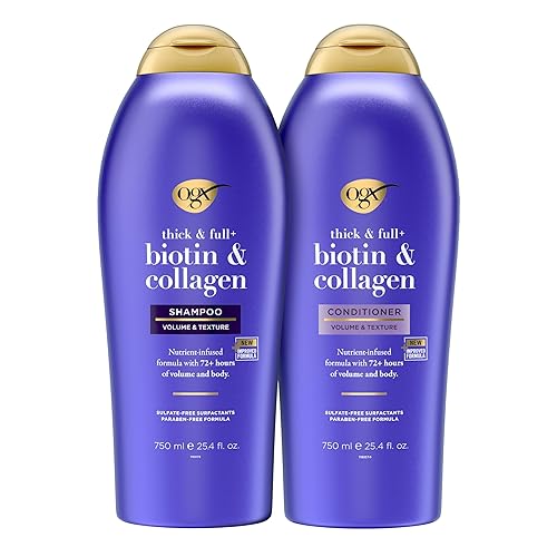 OGX Espeso y completo biotina y colágeno Extra Strength ChampĂş voluminizador acondicionador con vitamina B7 y proteĂna de trigo hidrolizada para OGX Espeso y completo biotina y colágeno Extra Strength ChampĂş voluminizador acondicionador con vitamina B7 y proteĂna de trigo hidrolizada para