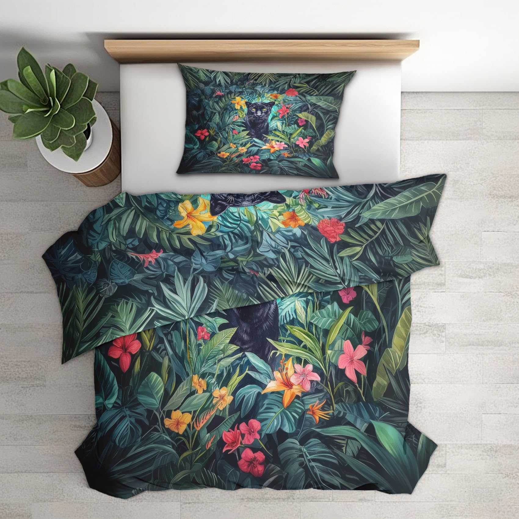 Housse de couette 200x200 avec fermeture éclair pour changer de lit facilement