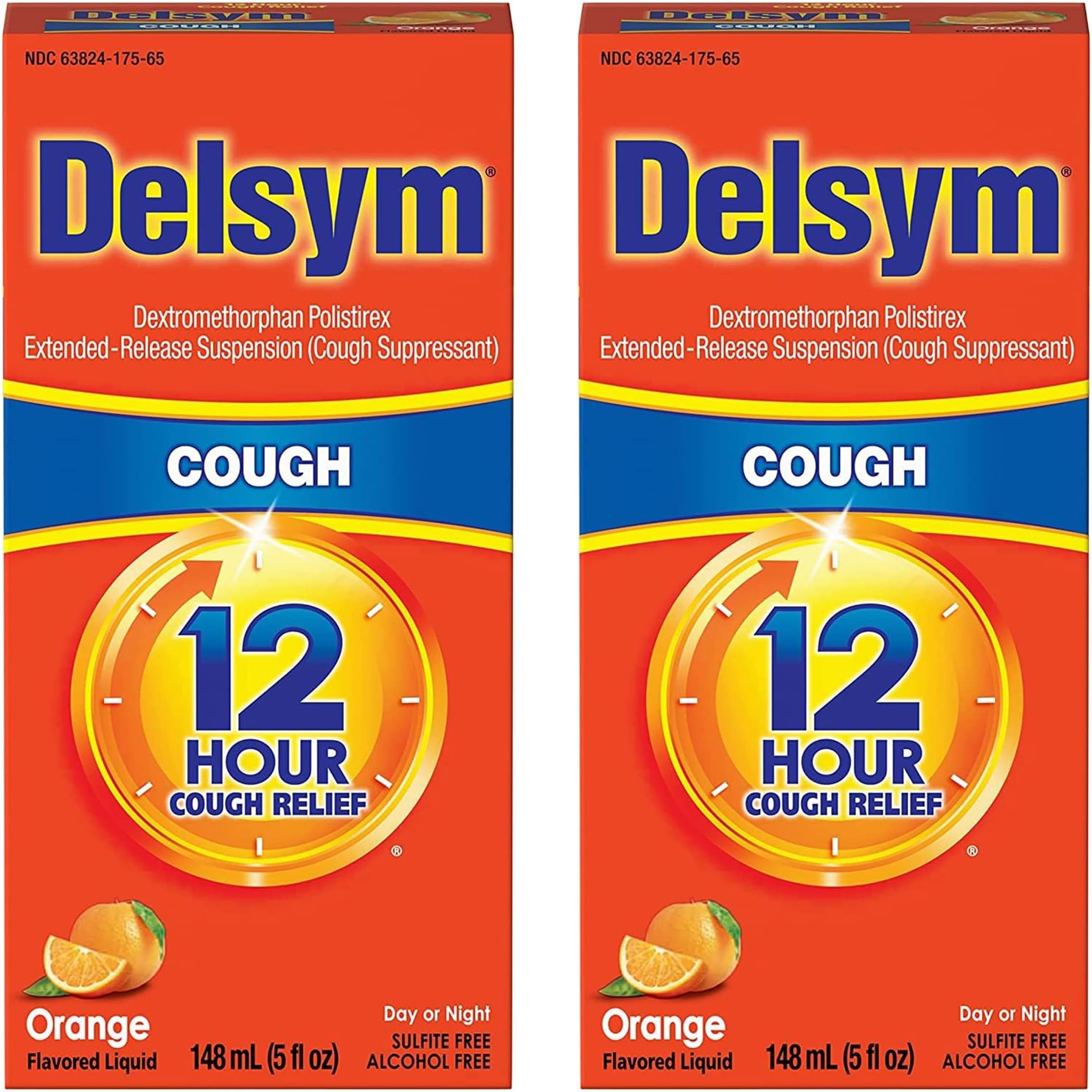 Delsym Cough + Chest Congestion DM Liquid Cherry 6 oz, Pack of 3 Health & Household