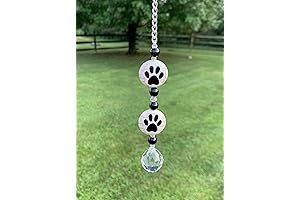 Rear View Mirror Crystal Car Charm For Dog Lover