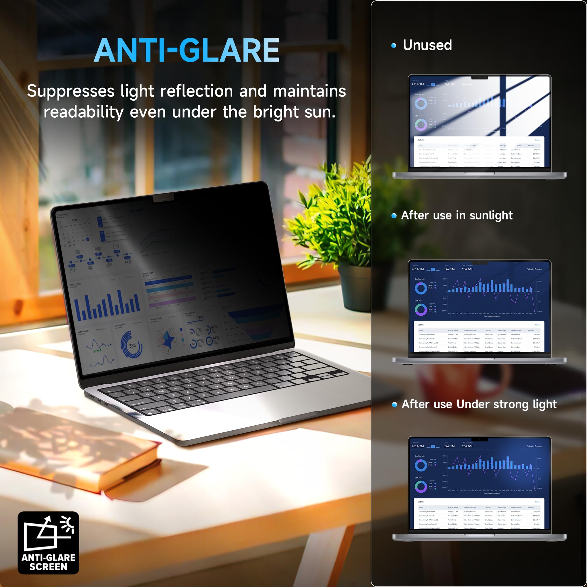 Filtro Privacy Magnetico Peslv Per MacBook Pro 14 Pollici (2021-2024) M1/M2/M3/M4 - MagicSuction™