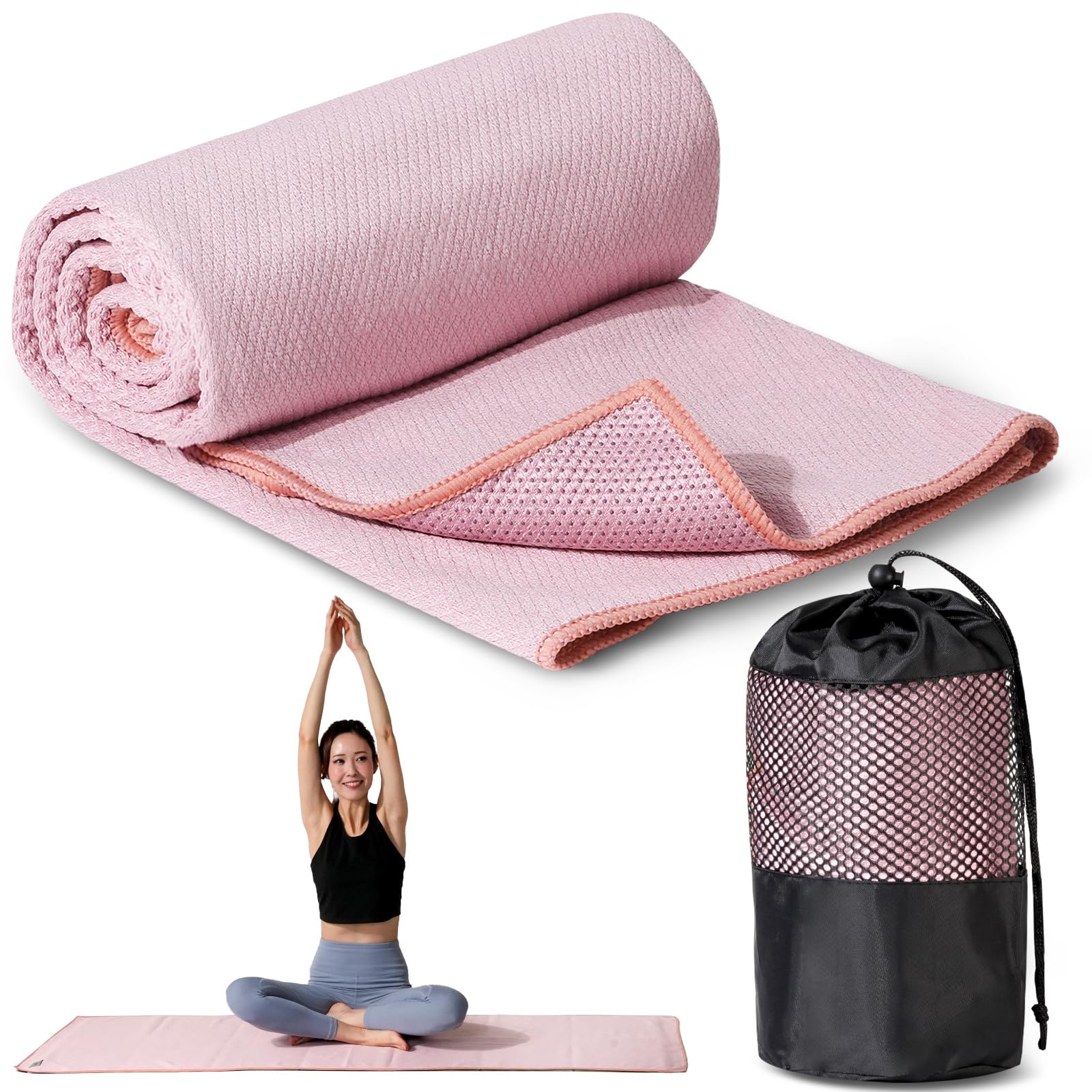 Amazon.co.jp: 【汗を瞬間吸収！】créer(クレエ) ヨガラグ ヨガマット