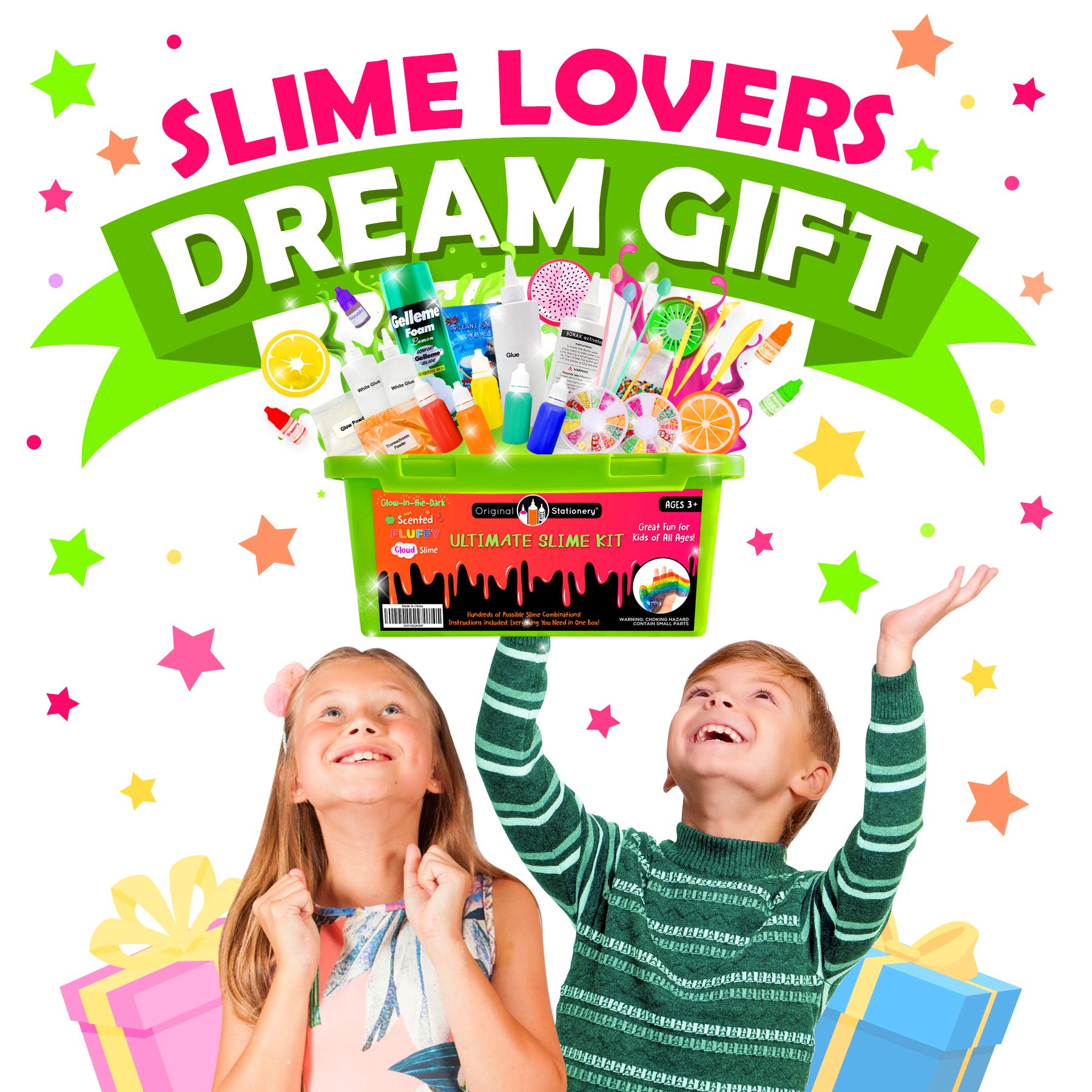 Original Stationery Ultimate Slime Kit DIY Slime Making Kit with Slime Add Ins Stuff for Unicorn