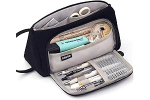 Spacious Della Gao Pencil Case for Students and Adults