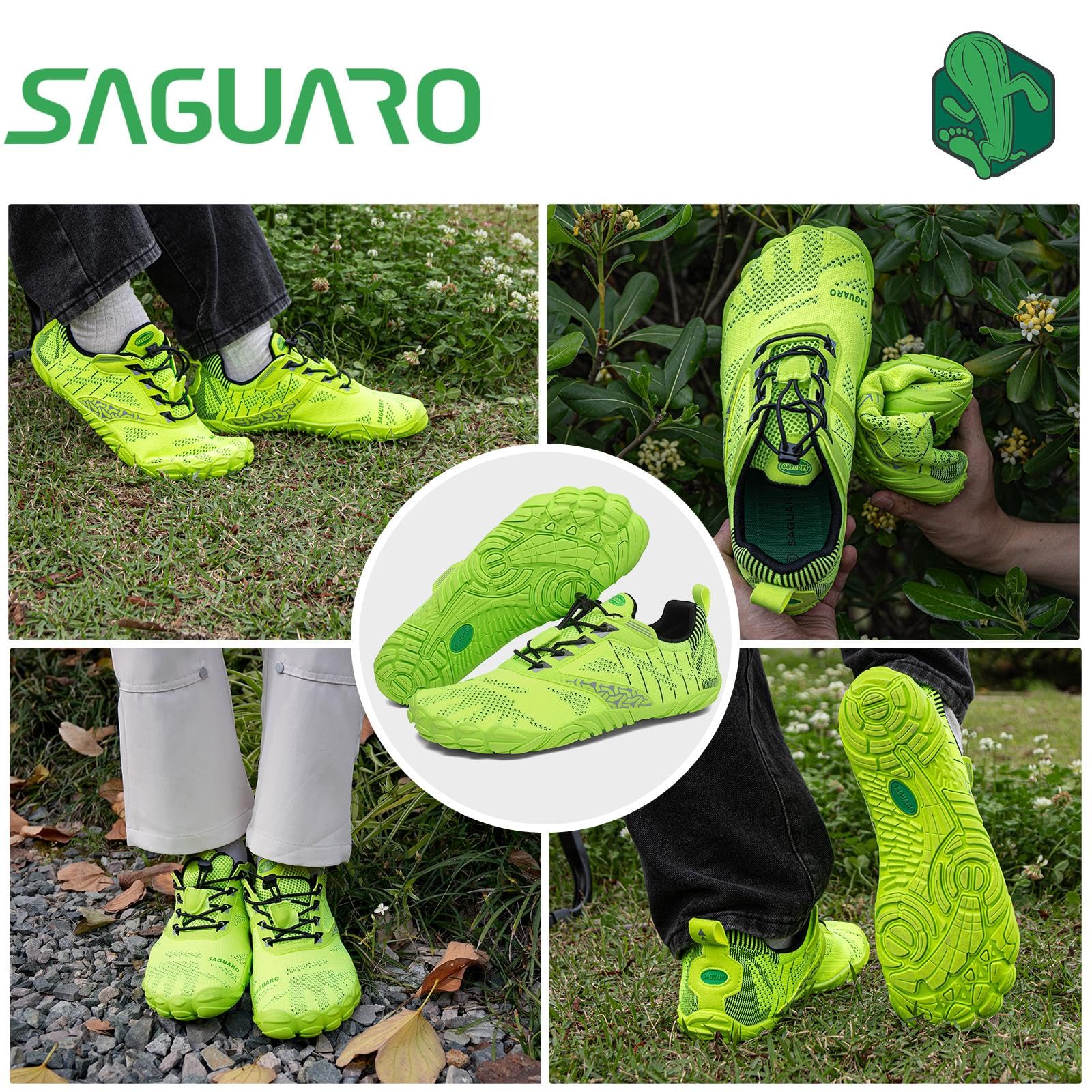 SAGUARO Scarpe Barefoot Minimaliste Uomo Donna Scarpe Outdoor e Indoor Multisport - Morbido Comode e Leggere