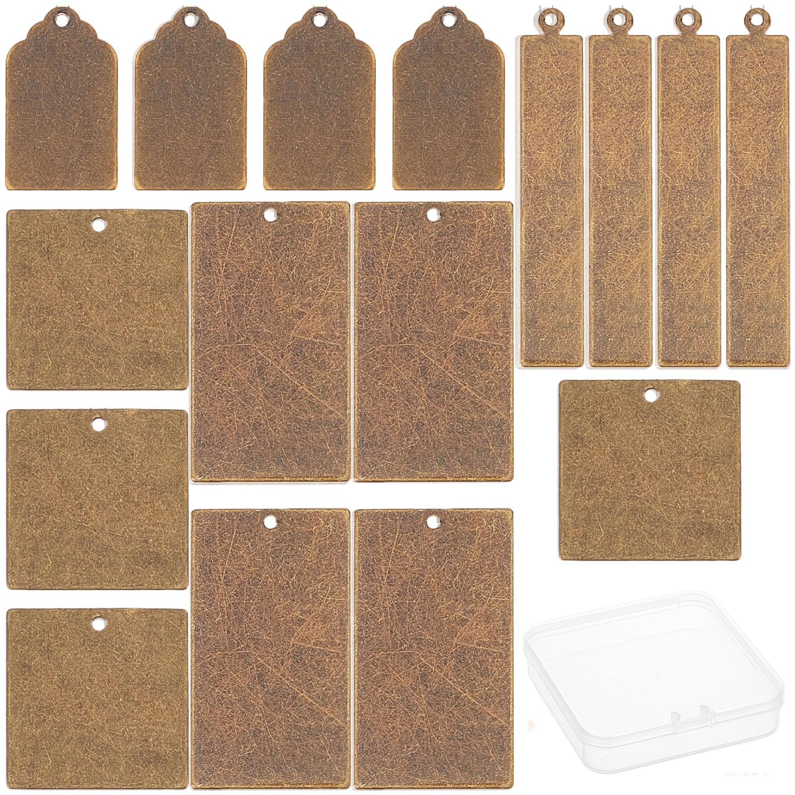 Charmes d'estampage vierges SUNNYCLUE en laiton pour gravure de bijoux DIY
