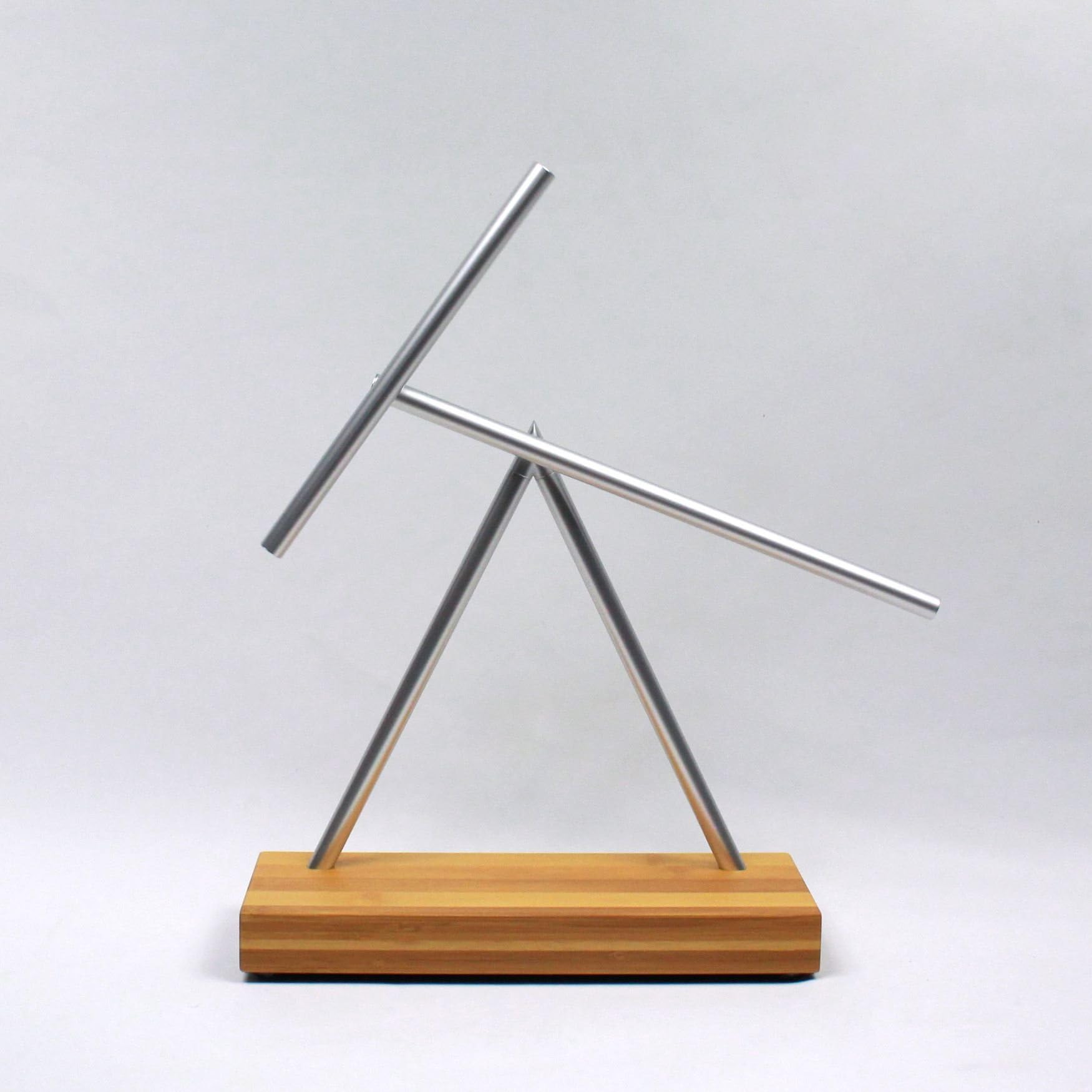 Original All Colors - Double Pendulum Kinetic Energy Perpetual Motion Sculpture (Bamboo)