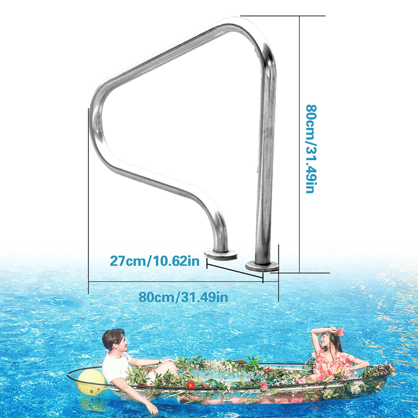 Barandilla de Seguridad para Piscinas, pasamanos para Piscinas, pasamanos para Piscinas, pasamanos para Piscinas, pasamanos para escaleras de Piscinas, pasamanos de Acero