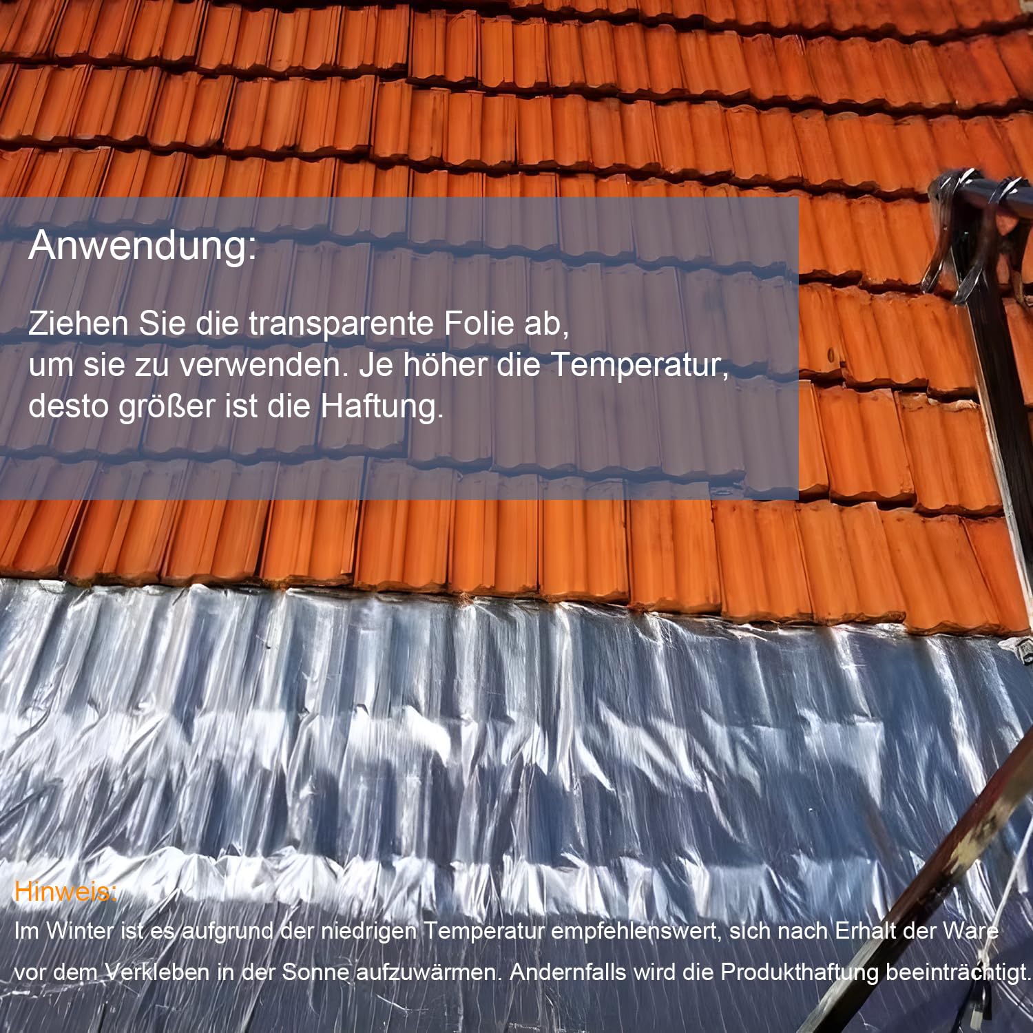 MYOYAY Alu Dachbahn 10m x 1m selbstklebend Bitumenbahn Alukaschiert für Flachdach Carport Garage