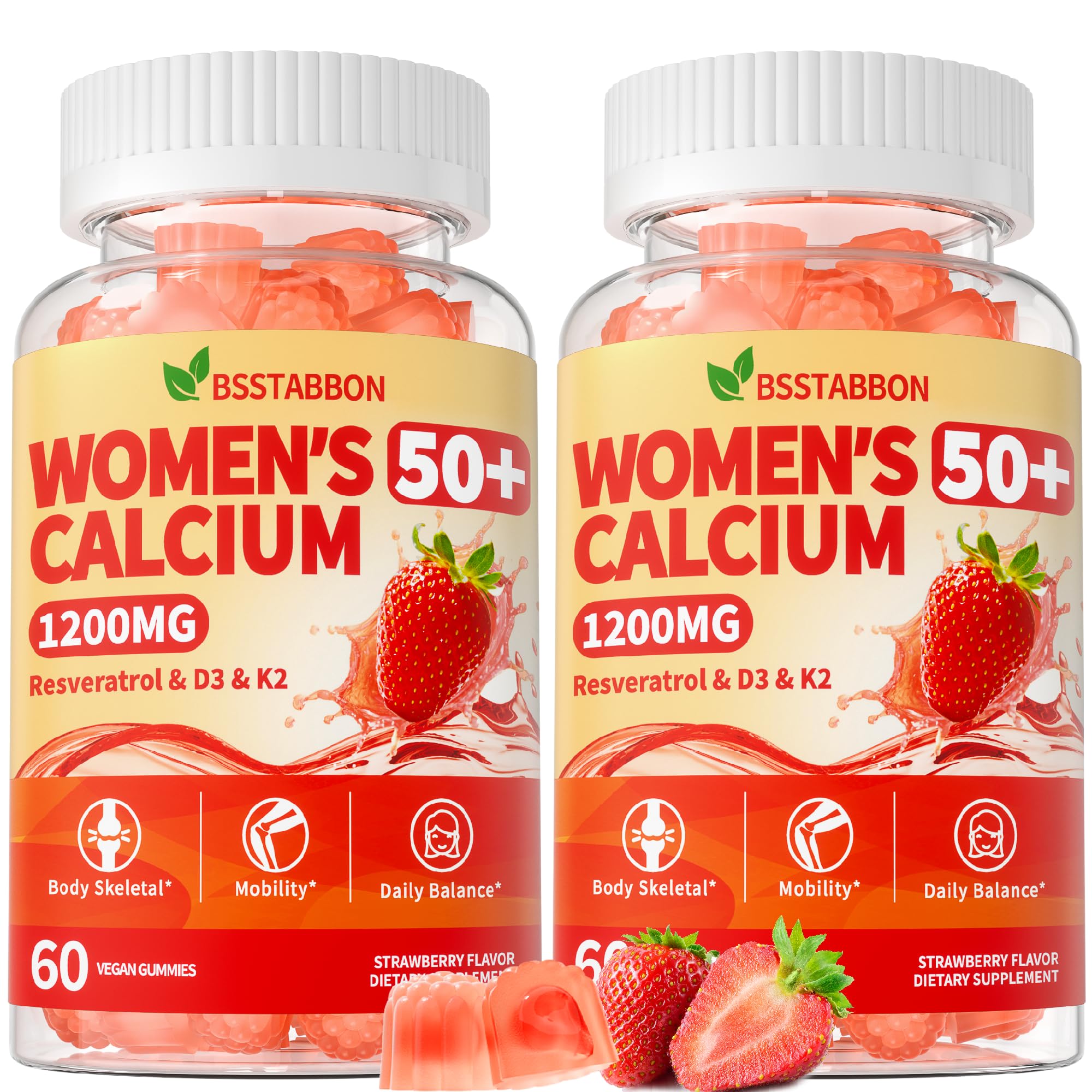 BSSTABBON 50+ Women's Calcium Citrate Gummies