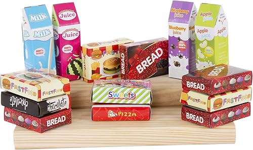 Miniatura 6 de Juego de alimentos surtidos de Pretend Play - Alimentos frescos, en caja y enlatados por Hey! Play!