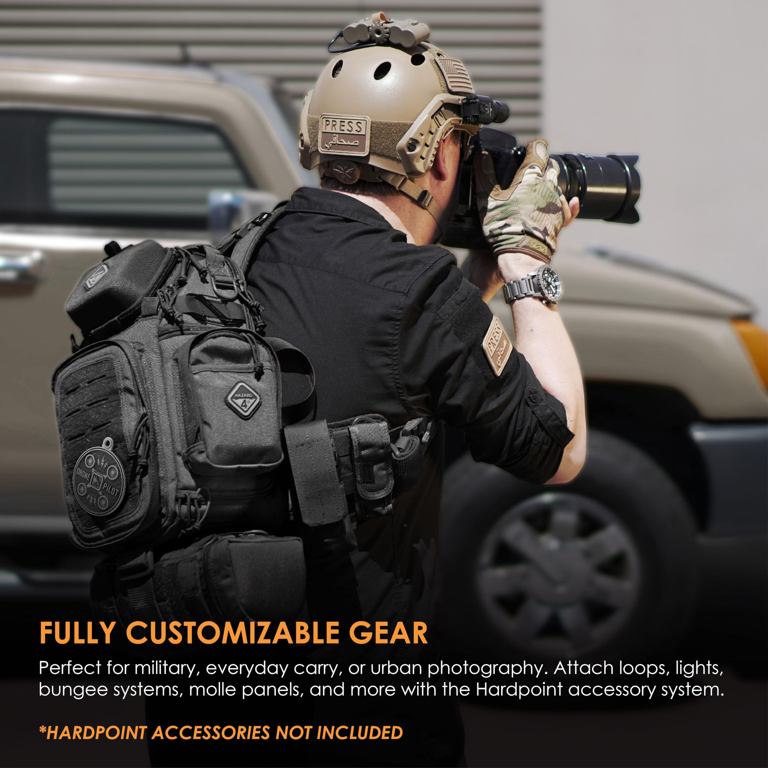 Hazard 4 Freelance Drone Edition: Tactical Sling Pack - czarny