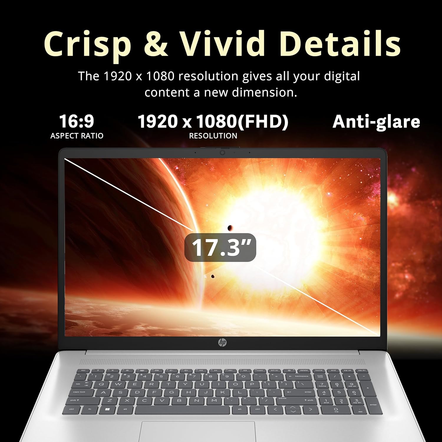 HP 17.3" FHD IPS Anti-Glare Laptop, Intel 7-150U, 64GB RAM, 2.28TB Storage (2TB SSD+288GB Docking Station Set), Intel Graphics, Num Pad, Wi-Fi 6, 1080p Webcam, Fast Charge, Win 11 Pro, Silver