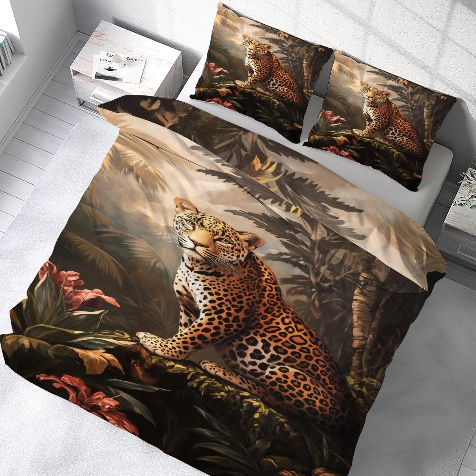 Housse de Couette 220x240 Ultra Douce et Respirante avec Fermeture Éclair Cachée