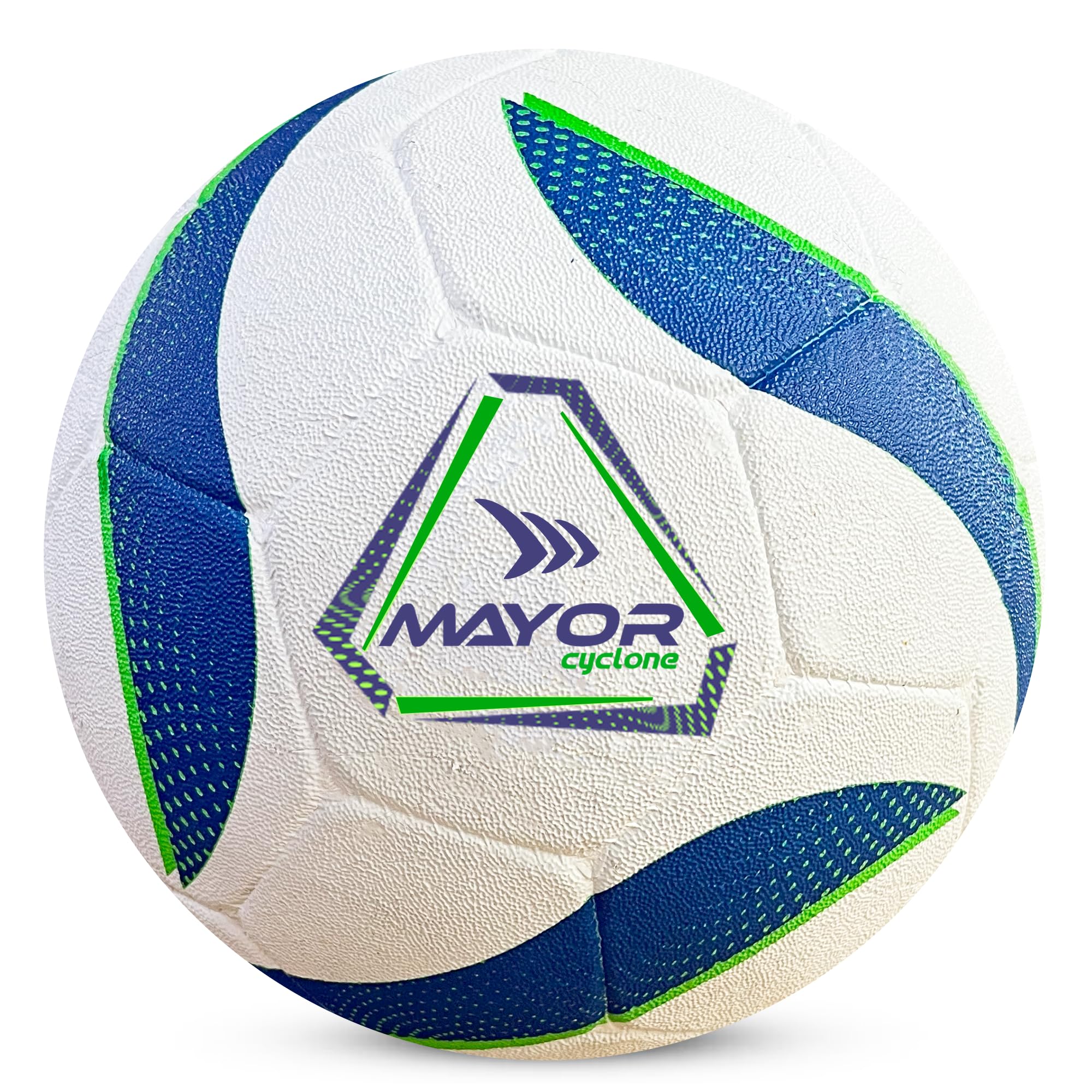Mayor Cyclone Football | Rubber Moulded | Suitable for Hard and Grass Ground| Training Ball | Soccer Ball | for Men/Women | Football Size - 5 (White) (B0CRL7LCLH) Amazon Price History, Amazon Price Tracker