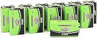 Vista 1 de Interstate Batteries Batería alcalina de 9 voltios (paquete de 12) Baterías multiusos de alto rendimiento de 9 V - Workaholic (DRY0196)