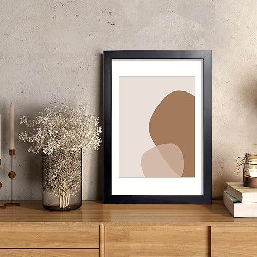 Vista 645 de LaVie Home - Portarretratos de 18 x 24 pulgadas, fotos de 16 x 20 pulgadas con paspartú, de 18 x 24 pulgadas sin paspartú, plexiglás pulido, Negro