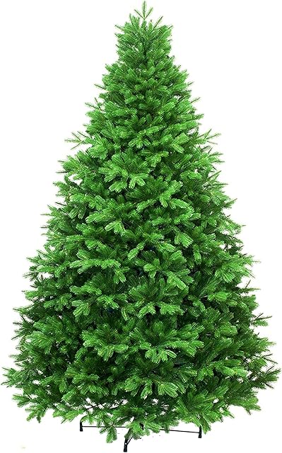 eveXmas Pandora Artificial Christmas Tree 6ft / 180cm, 939 branches, 100% PE tips, incl. metal stand