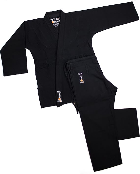 MACS Judo Black Uniform Double Weave (NEW IJF Specs)