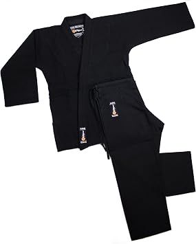 MACS Judo Black Uniform Double Weave (NEW IJF Specs)