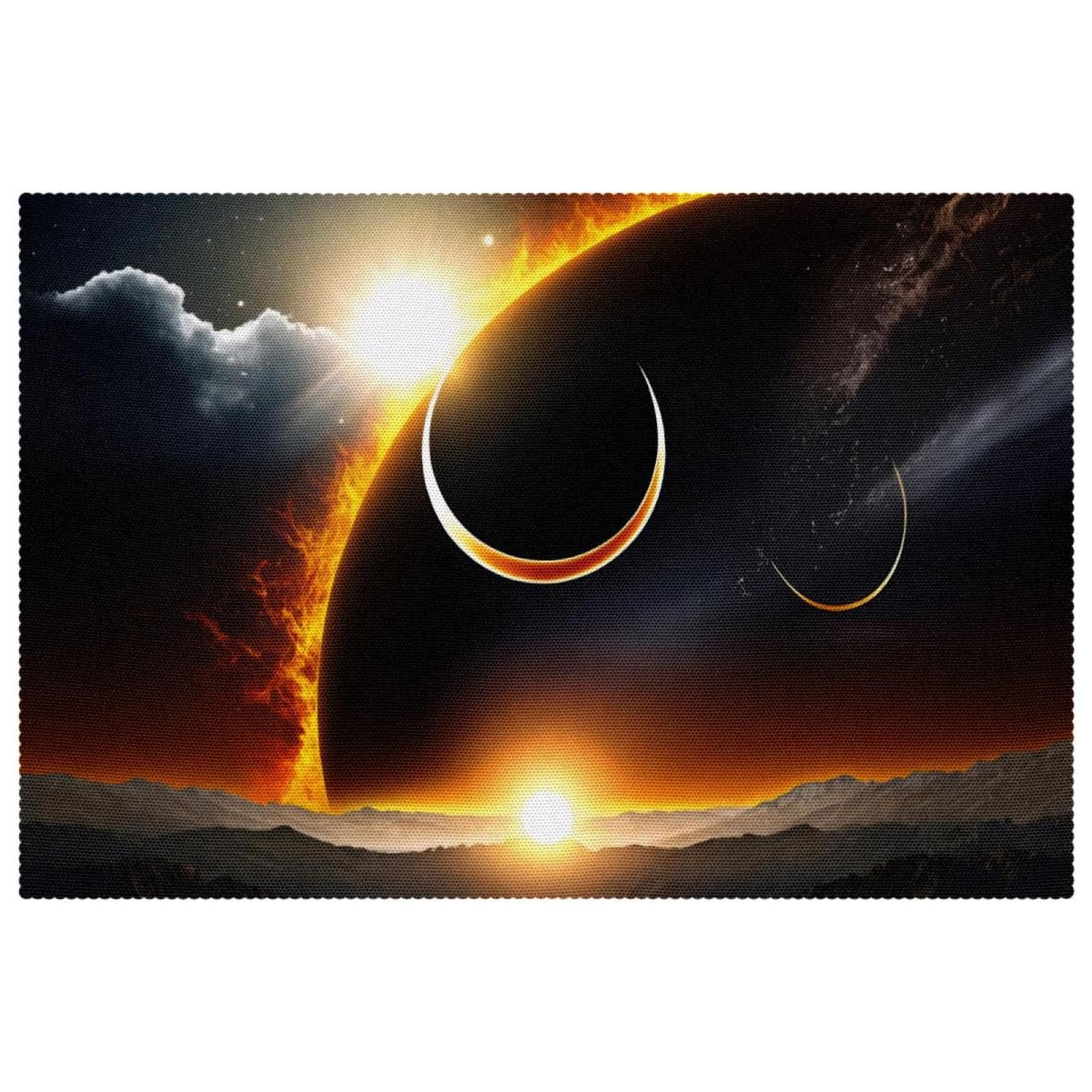 Sets de table pour tables de salle à manger Solar Eclipse antidérapants
