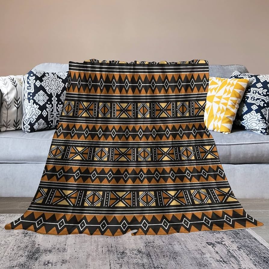 Amazon.com: Tribal African Fabric Blanket Throw Flannel