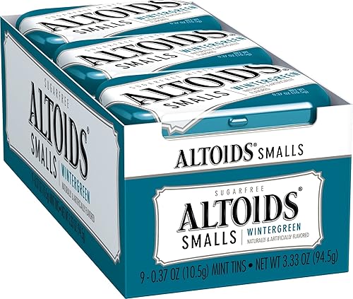 Miniatura 1 de Altoids Smalls - Menta de invierno sin azúcar, latas de 0.37 onzas (2 paquetes de 9)