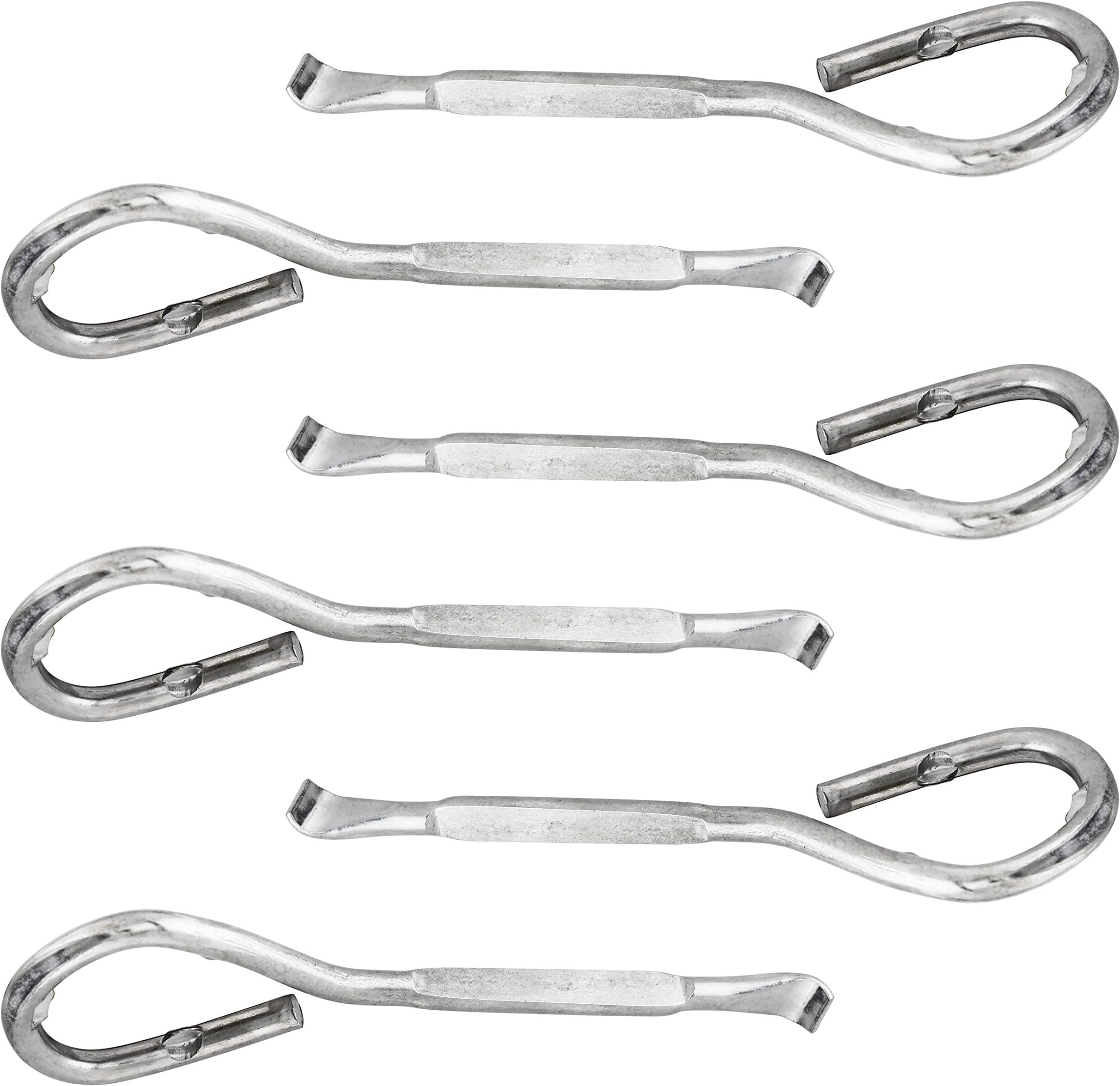 TCP Global Metal Paint Can Bucket Bottle Lid Opener Tool - Sturdy Stainless Design (Pack of 6)