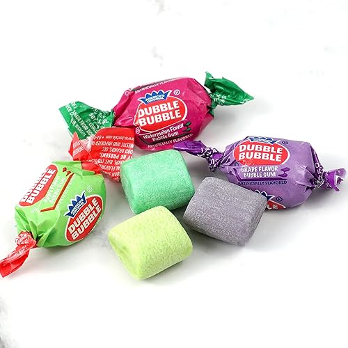 Miniatura 3 de Dubble Bubble - Goma de mascar con sabor a fruta surtida, bolsa a granel de 2 libras (aproximadamente 140 piezas)  Goma de mascar envuelta