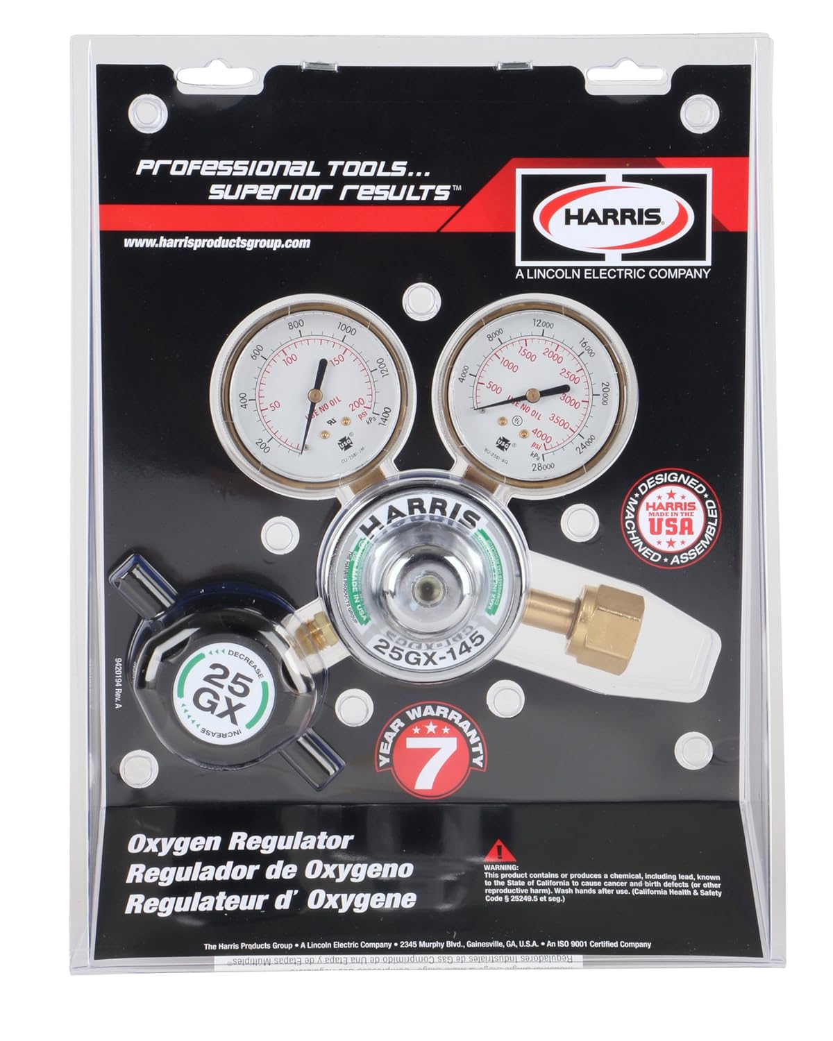 Harris 3000681 25GX-145-540 Regulator