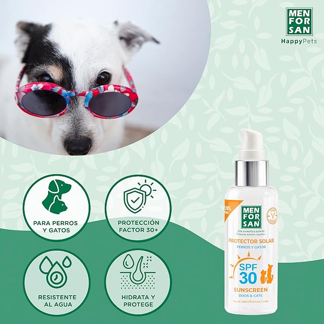 Foto 4 de 5 de MENFORSAN Protector Solar Factor 30 para Perros y Gatos - 60ml